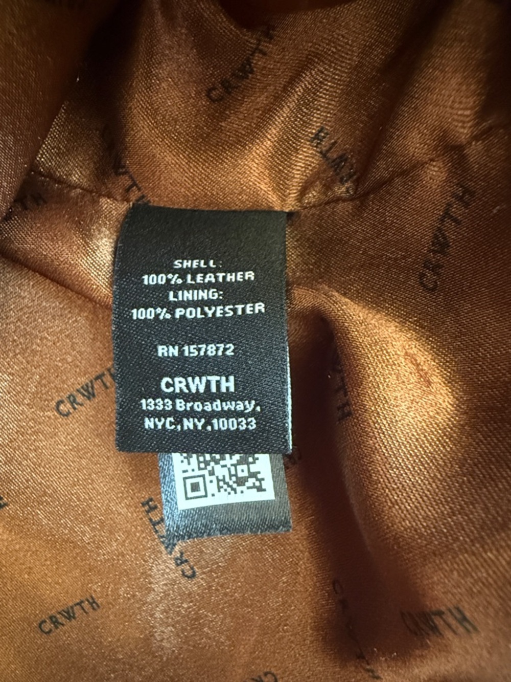 Men's CRWTH "Munro" leather jacket is from the brand's Fall/Winter 2019 Size M - Picture 10 of 11